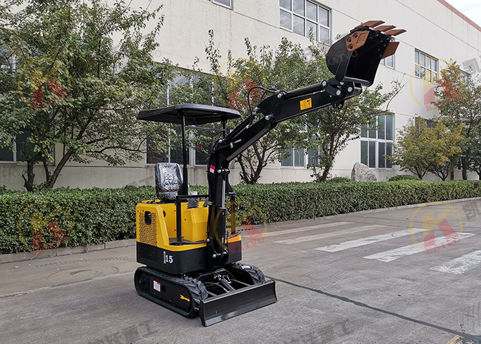 凯迪沃KV15小型家用果园小挖机挖沟能力怎么样视屏